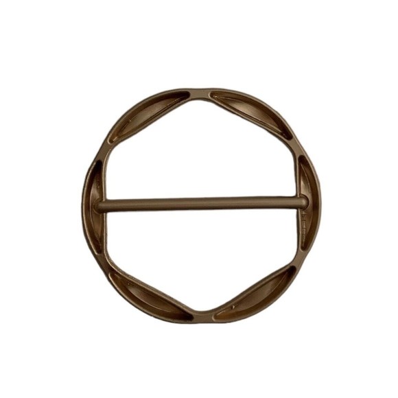 Gold Slick Scarf Ring Unisex Gold Vintage Jewelry 1.37 in - Picture 2 of 2